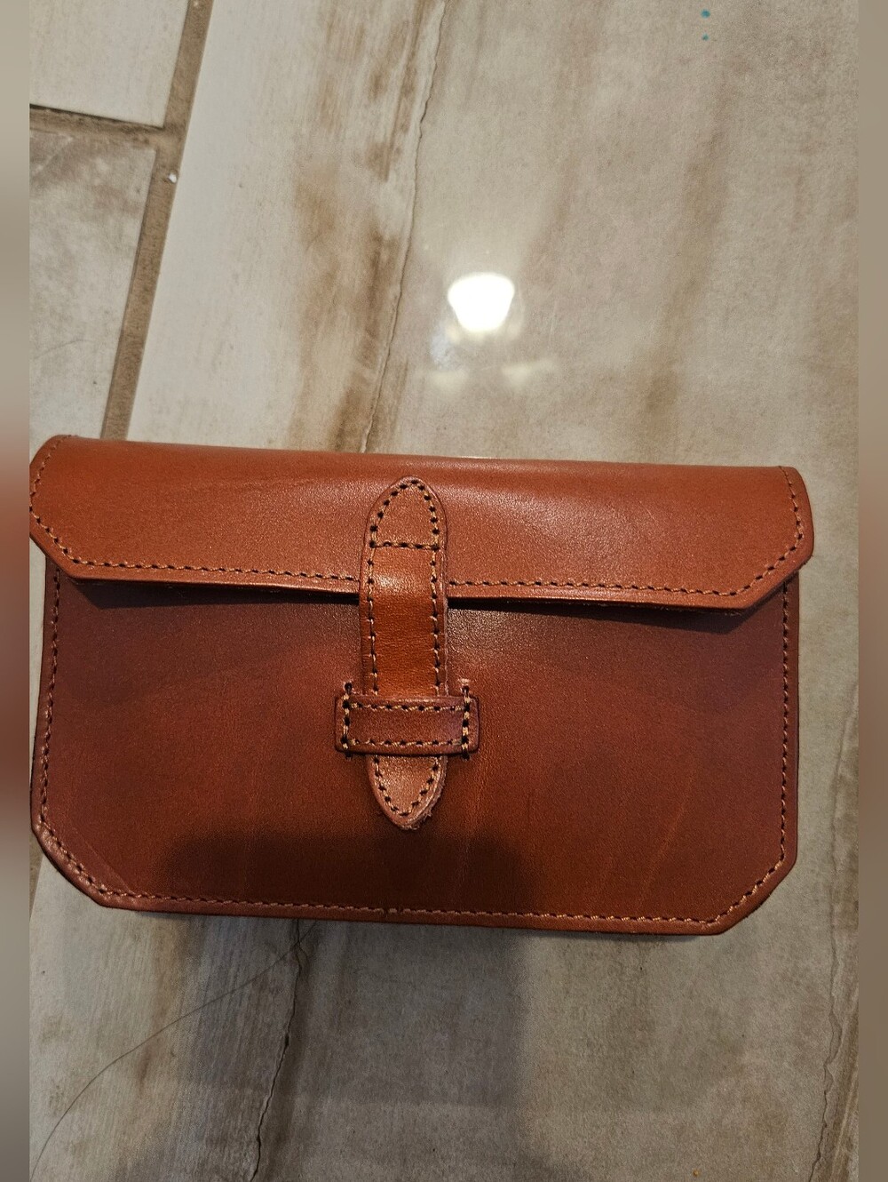 Banana Republic Mini Belt Bag in Chestnut Brown